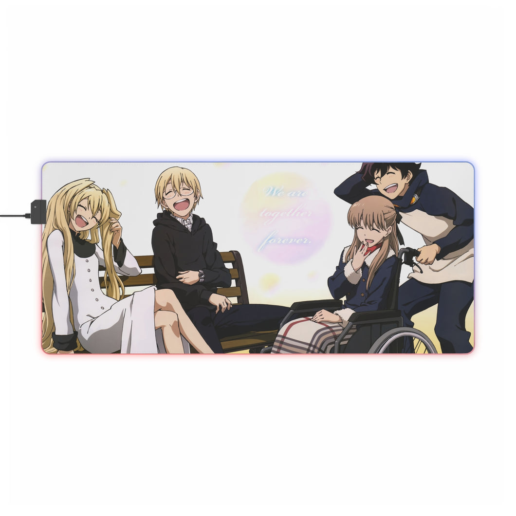 We are together forever RGB LED Mouse Pad (Desk Mat)