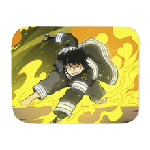 Load image into Gallery viewer, Anime Fire Force Sherpa Blanket

