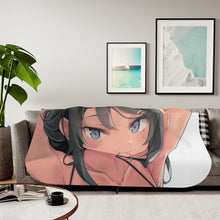 Load image into Gallery viewer, Rascal Does Not Dream Of Bunny Girl Senpai Sherpa Blanket
