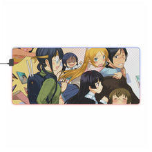 Load image into Gallery viewer, Oreimo Kirino Kousaka, Ayase Aragaki, Manami Tamura, Saori Makishima RGB LED Mouse Pad (Desk Mat)
