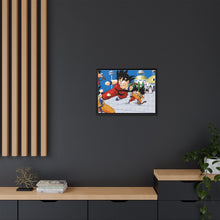 Load image into Gallery viewer, Goku Training on Kami Temple Canvas Framed Art Print
