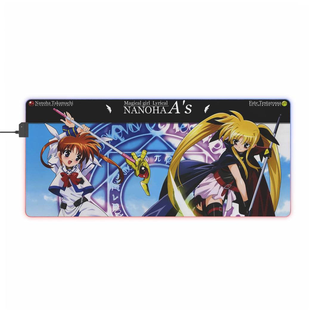 Magical Girl Lyrical Nanoha RGB LED Mouse Pad (Desk Mat)