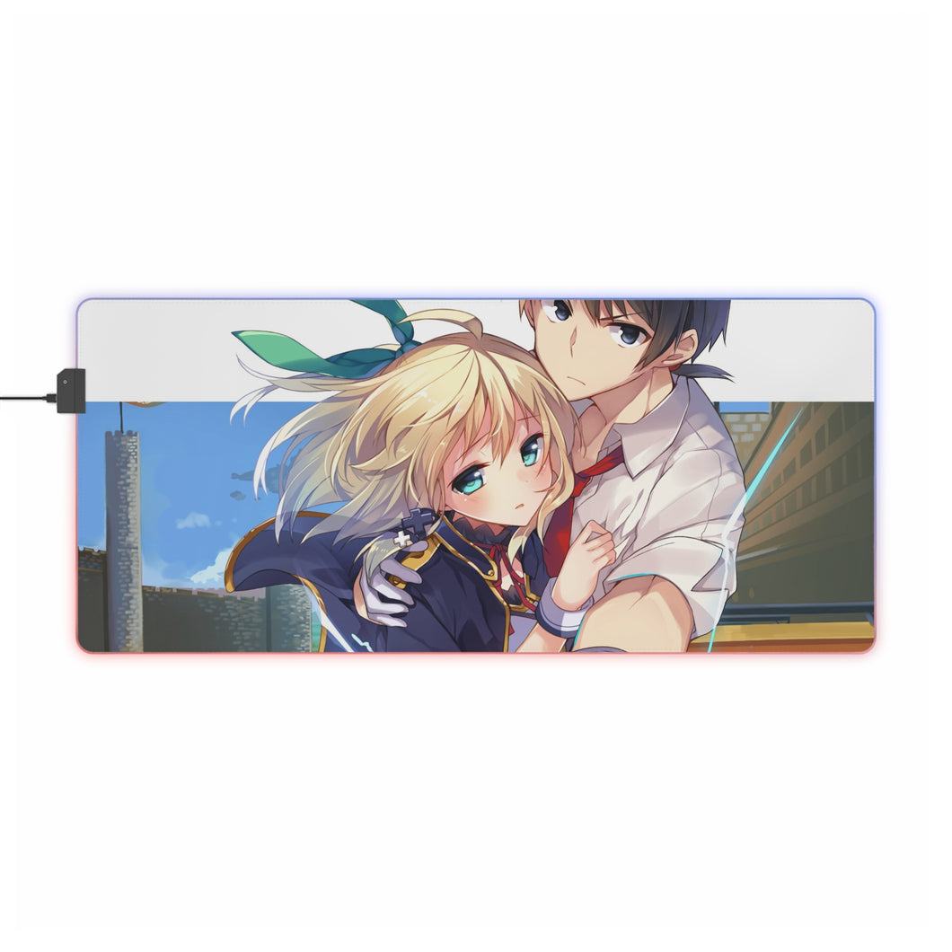 Rokudenashi Majutsu Koushi To Akashic Records Glenn Radars, Rumia Tingel RGB LED Mouse Pad (Desk Mat)