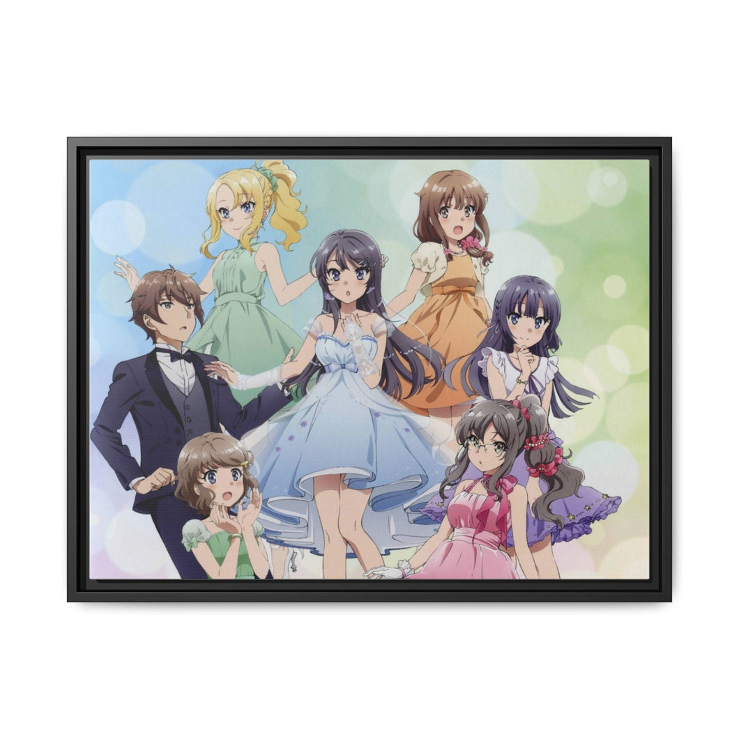 Rascal Does Not Dream of Bunny Girl Senpai Canvas Framed Art Print