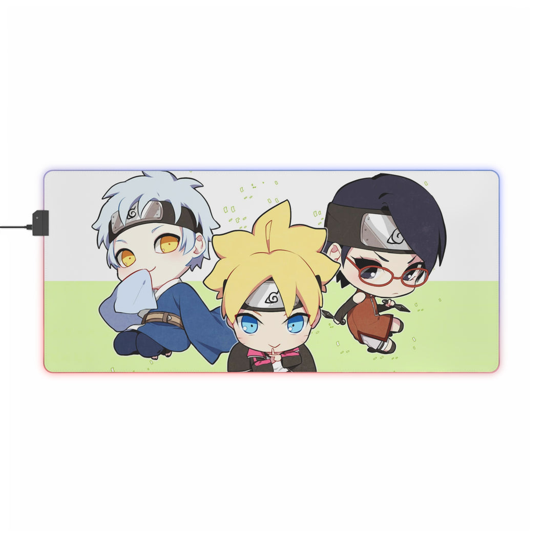 Mitsuki, Sarada and Boruto RGB LED Mouse Pad (Desk Mat)