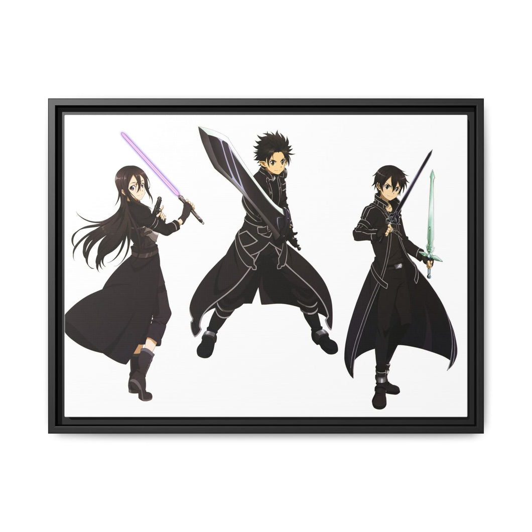 Kirito Canvas Framed Art Print