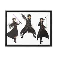 Kirito Canvas Framed Art Print