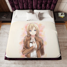 Load image into Gallery viewer, Shingeki no Kyojin - Krista Lenz/Historia Reiss Sherpa Blanket
