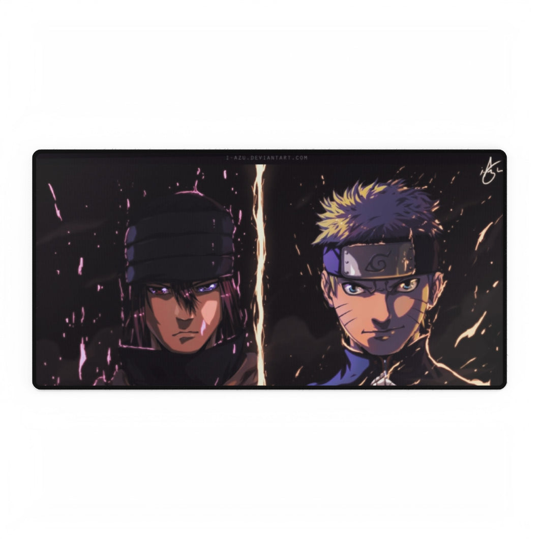 Naruto and Sasuke Mouse Pad (Desk Mat)