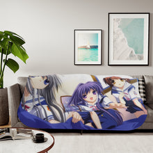 Load image into Gallery viewer, Clannad Nagisa Furukawa, Tomoyo Sakagami, Kyou Fujibayashi Sherpa Blanket
