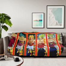 Load image into Gallery viewer, Broly Supersaiyajin Evolutions Sherpa Blanket
