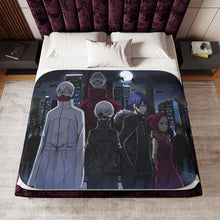 Load image into Gallery viewer, Tokyo Ghoul Ken Kaneki, Eto Yoshimura, Ayato Kirishima Sherpa Blanket
