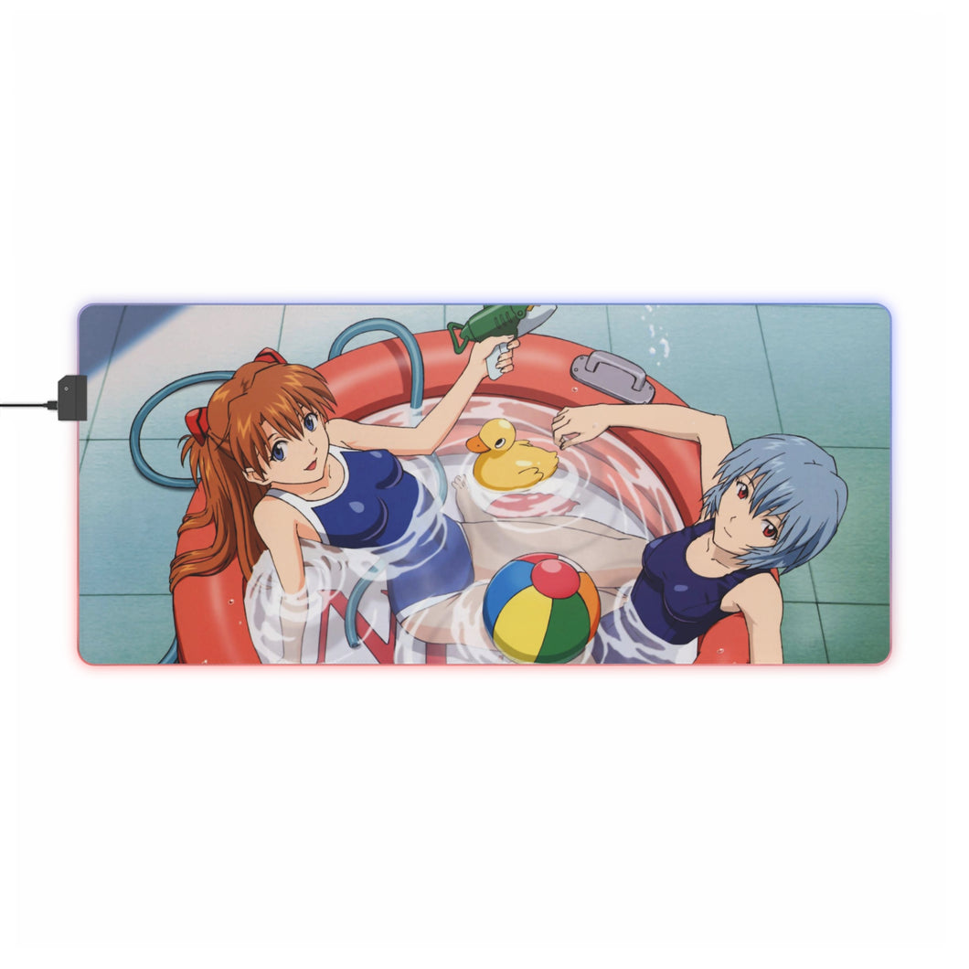 Neon Genesis Evangelion Rei Ayanami RGB LED Mouse Pad (Desk Mat)