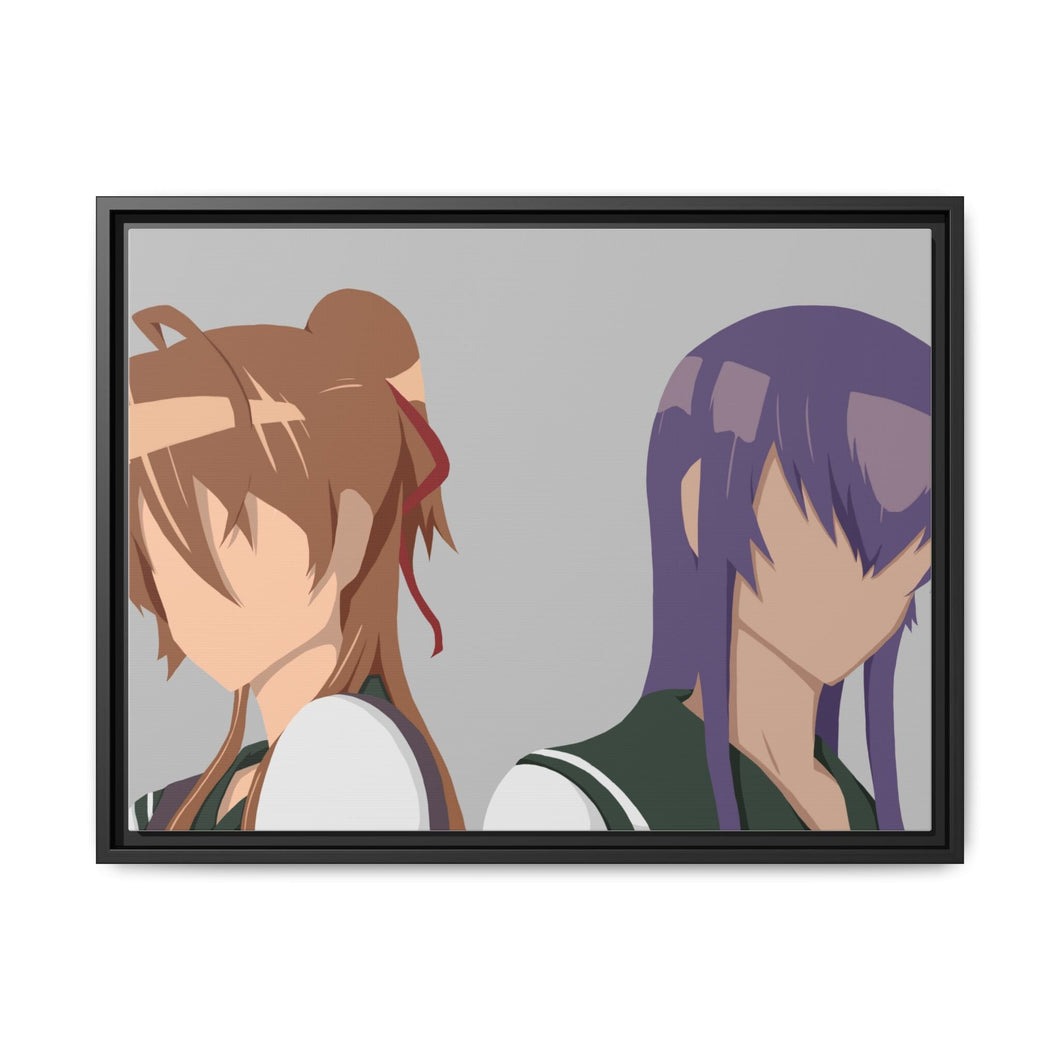 Anime Highschool Of The Dead Canvas Framed Art Print