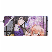 Load image into Gallery viewer, My Teen Romantic Comedy SNAFU Yukino Yukinoshita, Yui Yuigahama RGB LED Mouse Pad (Desk Mat)
