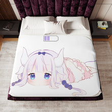 Load image into Gallery viewer, Miss Kobayashi&#39;s Dragon Maid Kanna Kamui, Kobayashi San Chi No Maid Dragon Sherpa Blanket
