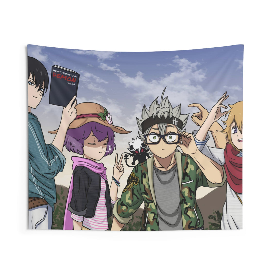 Black Clover Asta, Yami Sukehiro, Luck Voltia Indoor Wall Tapestry