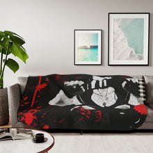 Load image into Gallery viewer, Anime katana Sherpa Blanket
