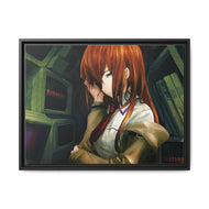 Makise Kurisu Canvas Framed Art Print