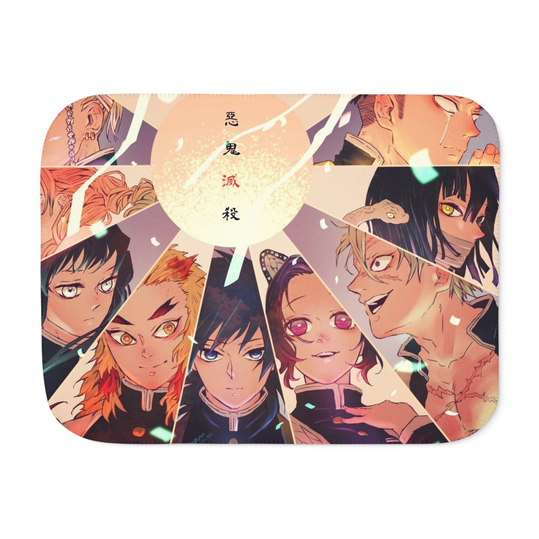 Anime Demon Slayer: Kimetsu no Yaiba Sherpa Blanket