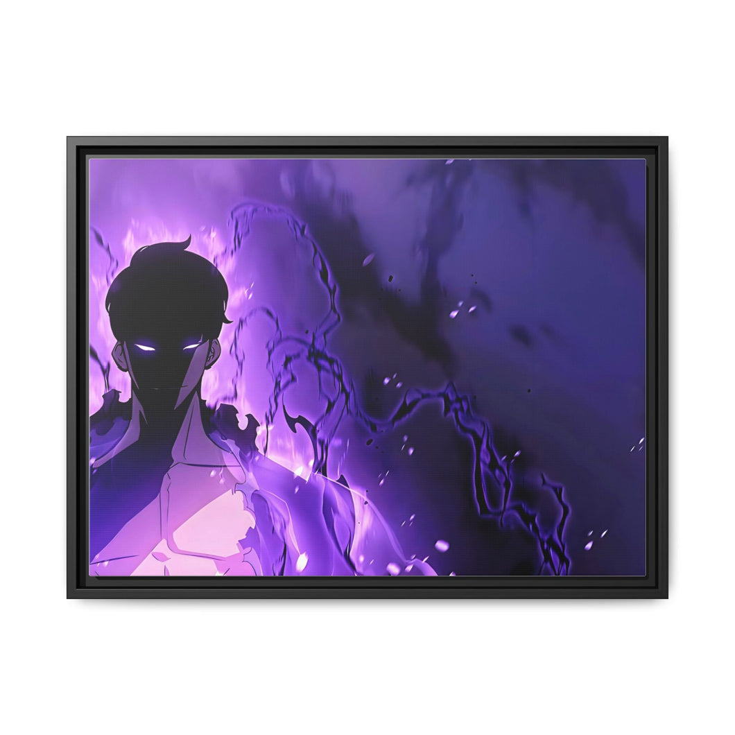 Anime Solo Leveling Canvas Framed Art Print