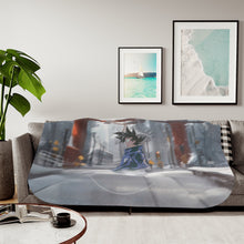 Load image into Gallery viewer, Goku Sherpa Blanket
