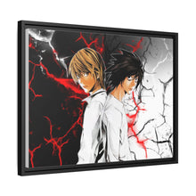 Load image into Gallery viewer, Light Yagami and L (Death Note) Canvas Framed Art Print
