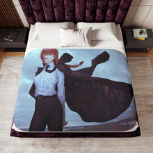 Load image into Gallery viewer, Anime Chainsaw Man Sherpa Blanket
