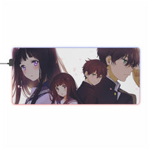 Load image into Gallery viewer, Eru Chitanda  And  Hōtarō Oreki Together RGB LED Mouse Pad (Desk Mat)
