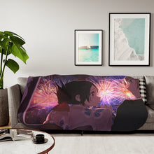 Load image into Gallery viewer, &quot;The sound of my heartbeat was so loud, I couldn&#39;t hear the fireworks.&quot; Sherpa Blanket
