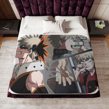 Load image into Gallery viewer, My Hero Academia Katsuki Bakugou Sherpa Blanket
