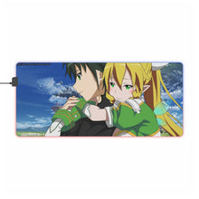 Load image into Gallery viewer, Sword Art Online Kazuto Kirigaya, Suguha Kirigaya RGB LED Mouse Pad (Desk Mat)
