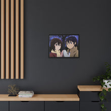 Load image into Gallery viewer, Anime ERASED Canvas Framed Art Print
