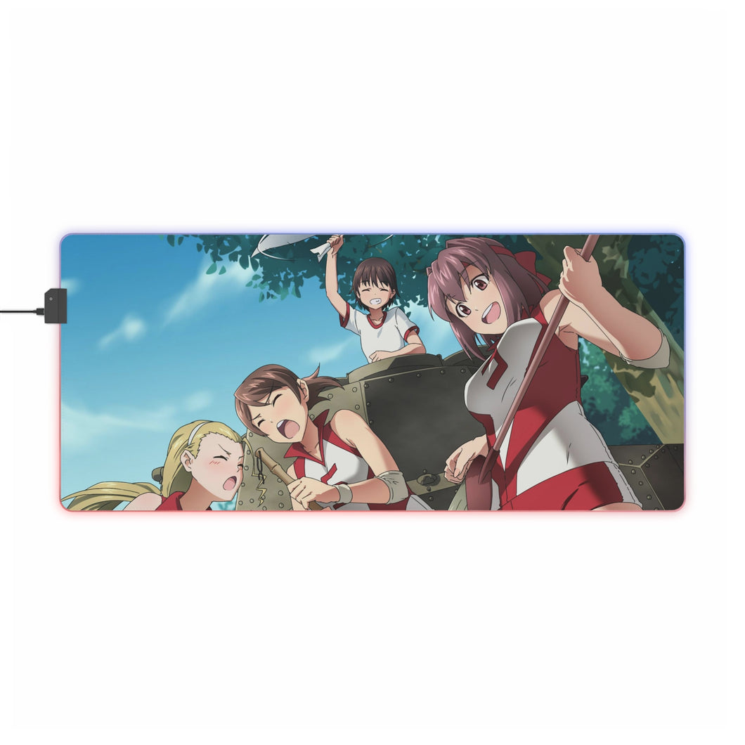 Girls und Panzer RGB LED Mouse Pad (Desk Mat)