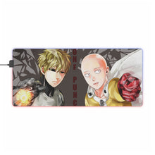 Load image into Gallery viewer, Genos and Saitama RGB LED Mouse Pad (Desk Mat)
