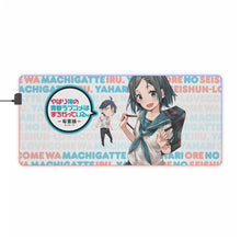 Load image into Gallery viewer, My Teen Romantic Comedy SNAFU Hachiman Hikigaya, Komachi Hikigaya RGB LED Mouse Pad (Desk Mat)
