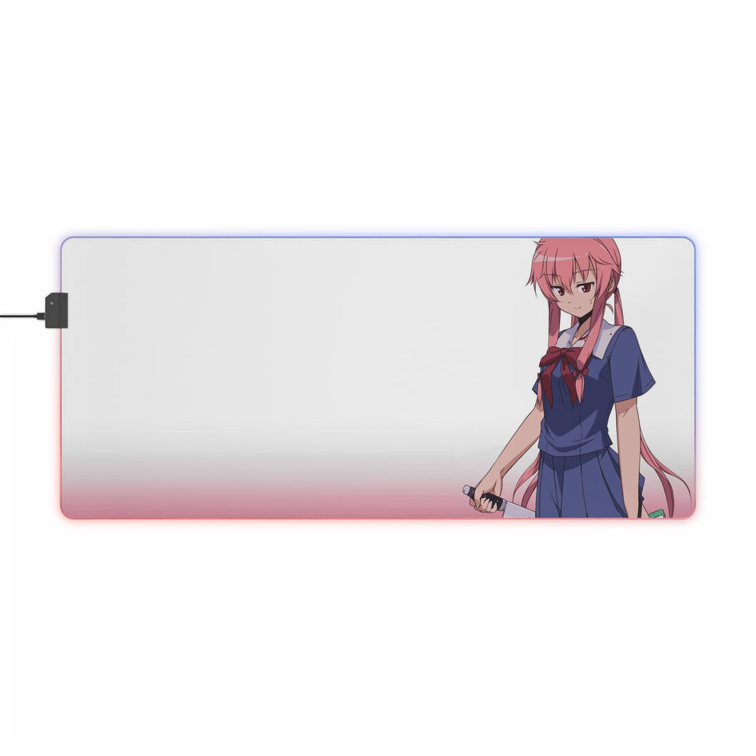 Mirai Nikki Yuno Gasai RGB LED Mouse Pad (Desk Mat)