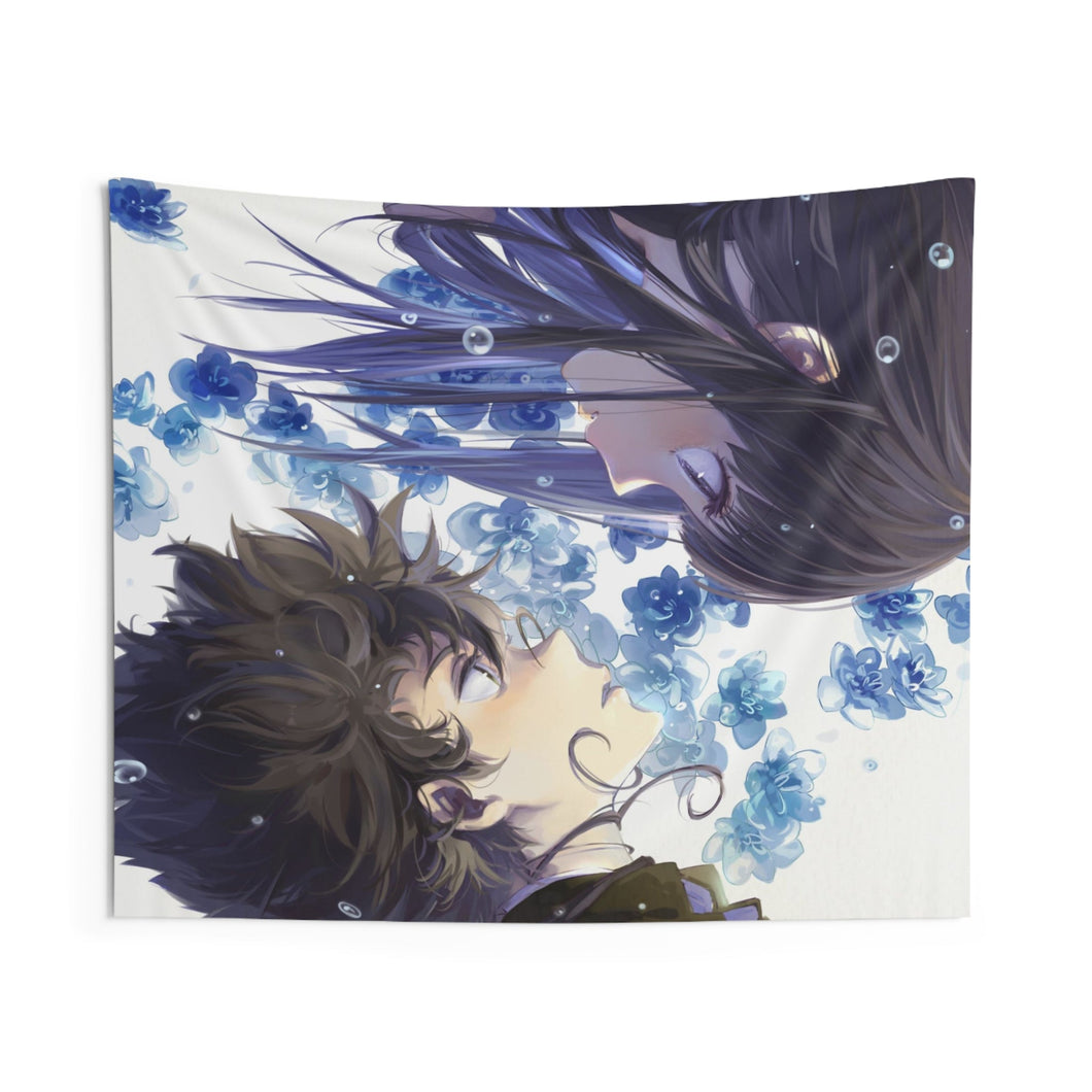 Eru Chitanda  And  Hōtarō Oreki Looking at each other Indoor Wall Tapestry