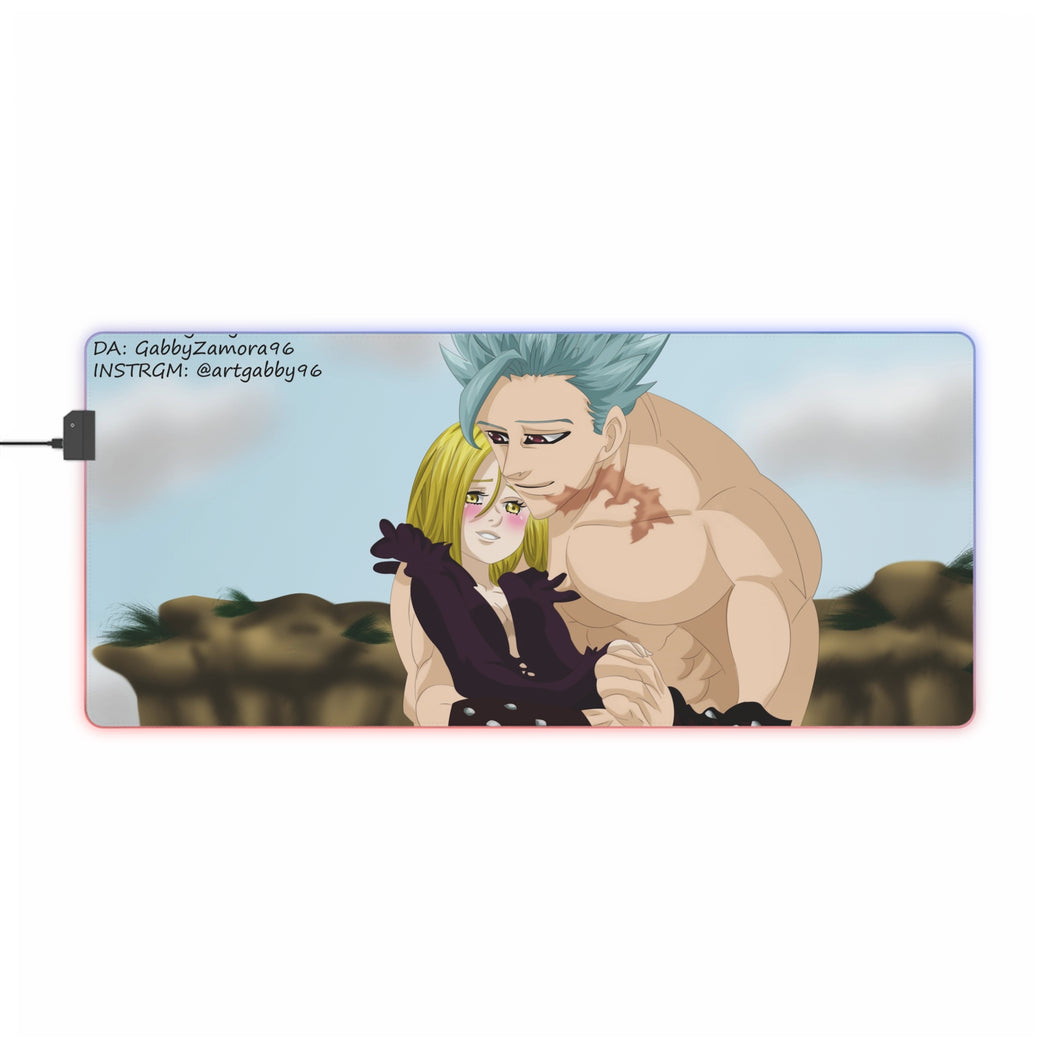 The Seven Deadly Sins Ban, Elaine RGB LED Mouse Pad (Desk Mat)