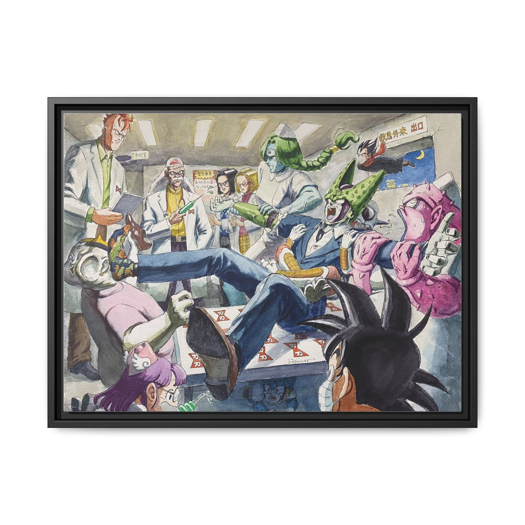 Anime Dragon Ball Canvas Framed Art Print