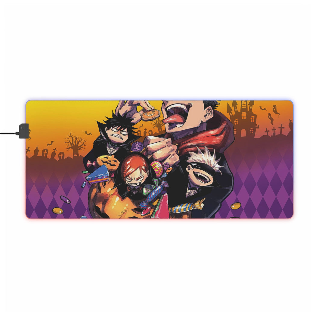 Yuji Itadori Satoru Gojo Nobara Kugisaki Megumi Fushiguro and Blindfold RGB LED Mouse Pad (Desk Mat)