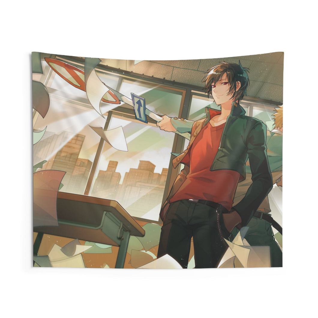 Durarara!! Izaya Orihara, Shizuo Heiwajima Indoor Wall Tapestry