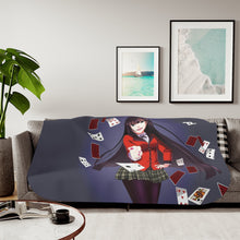 Load image into Gallery viewer, Kakegurui Yumeko Jabami Sherpa Blanket

