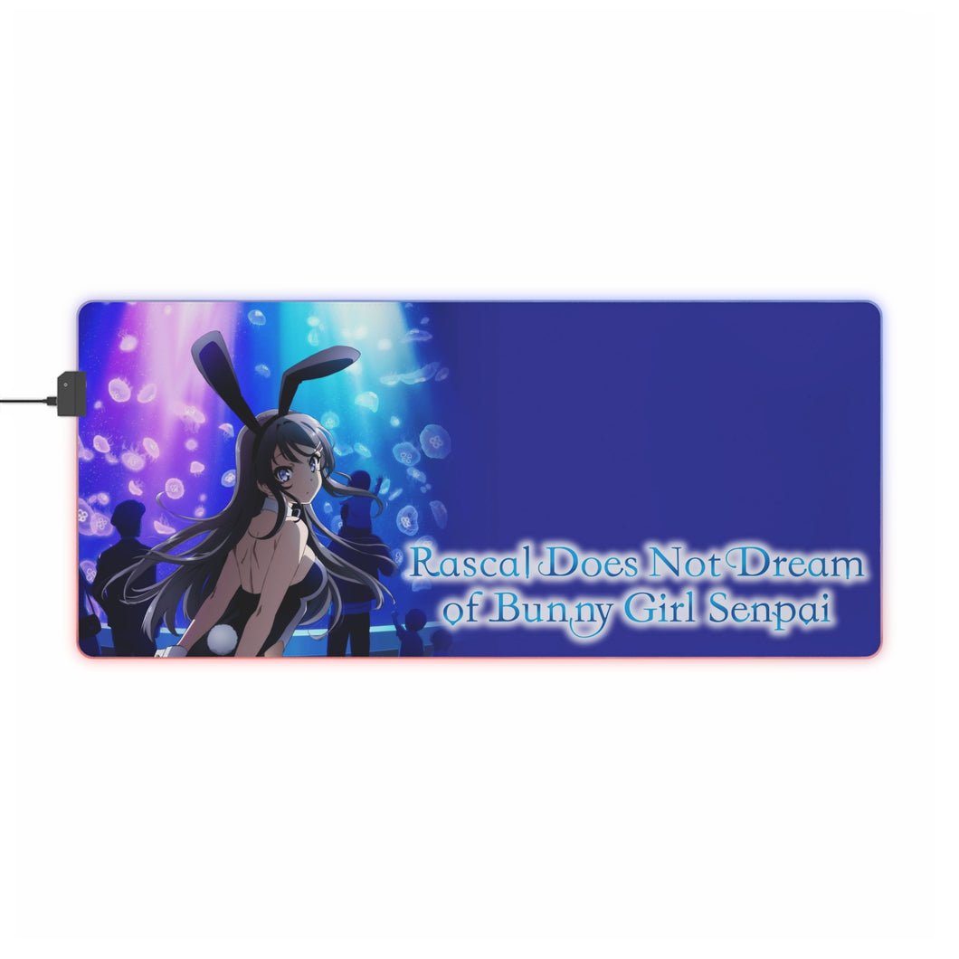 Rascal Does Not Dream Of Bunny Girl Senpai Poster RGB LED Mouse Pad (Desk Mat)