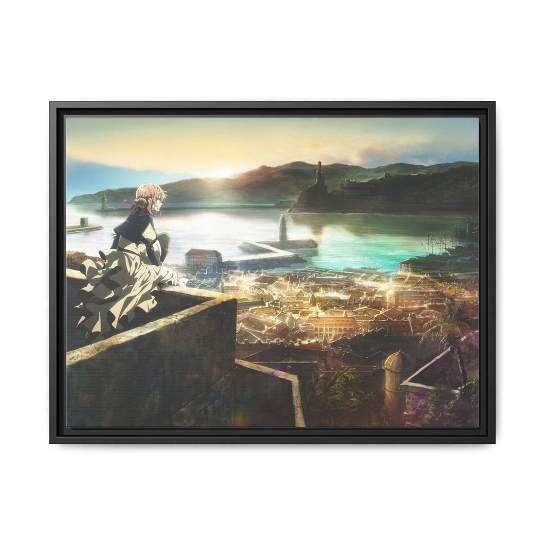 Anime Violet Evergarden Canvas Framed Art Print