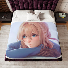 Load image into Gallery viewer, Violet Evergarden Sherpa Blanket
