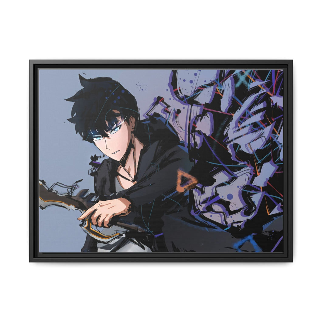 Anime Solo Leveling Canvas Framed Art Print