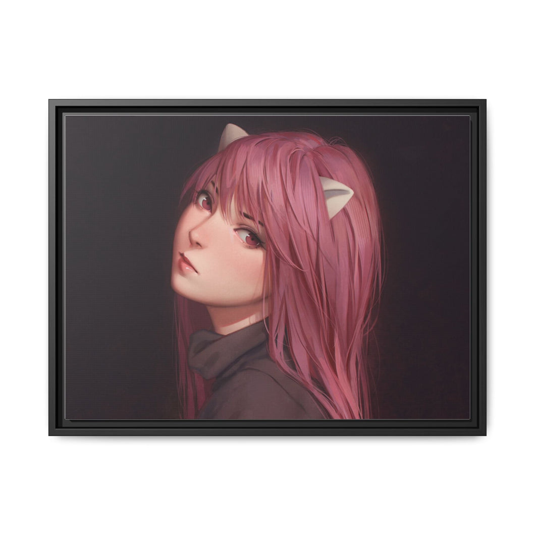Anime Elfen Lied Canvas Framed Art Print