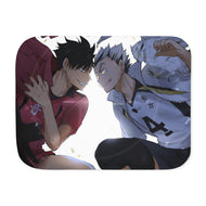 Fukurodani Academy vs Nekoma High School Sherpa Blanket