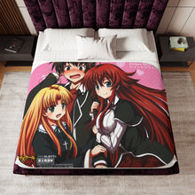 Load image into Gallery viewer, High School DxD Rias Gremory, Issei Hyoudou, Asia Argento Sherpa Blanket
